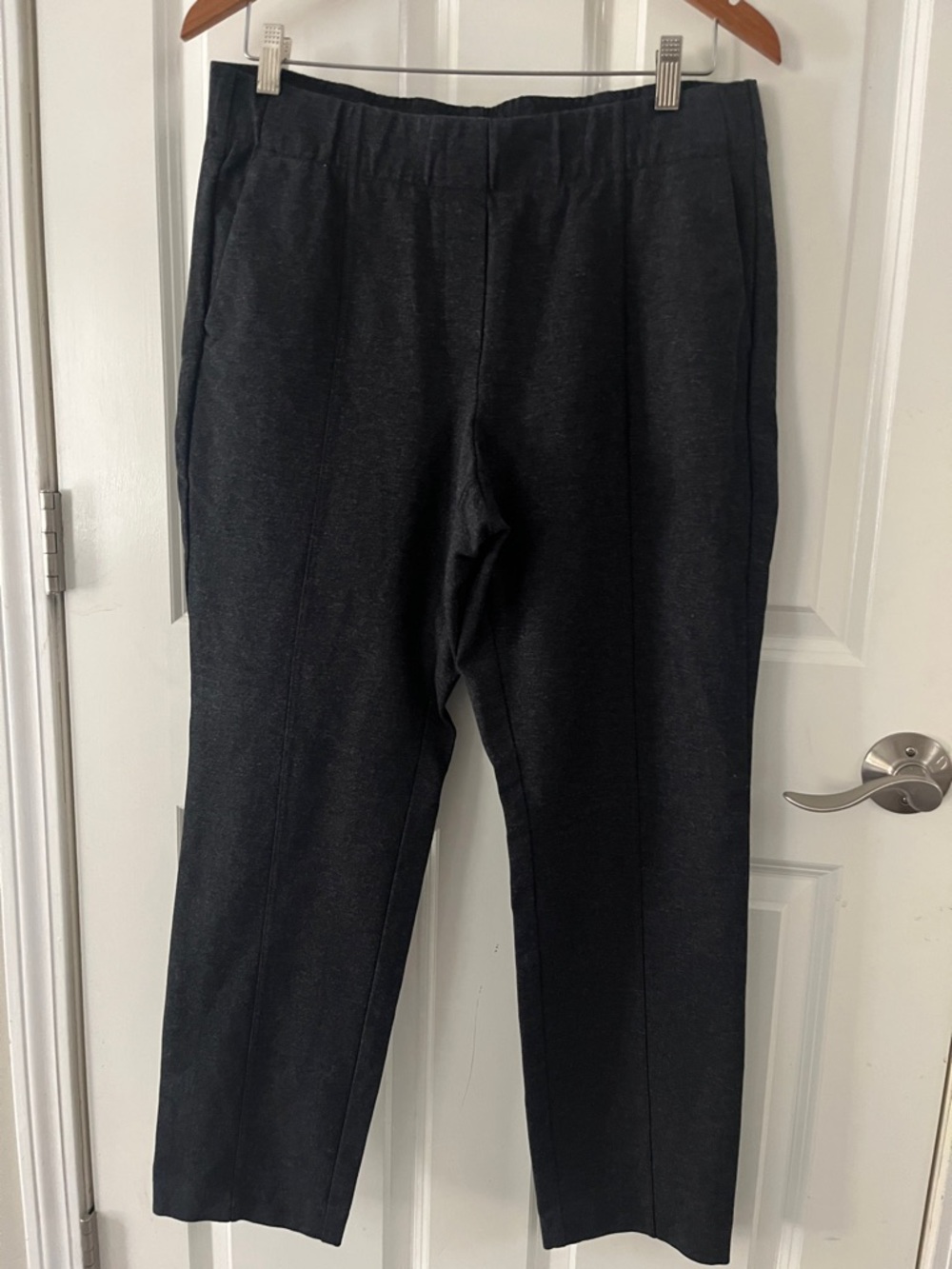 J. Jill Ponte Slim Leg Pants Gray Stretch M - Picture 2 of 6